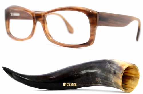 Echt horn brille braun - horn, edel