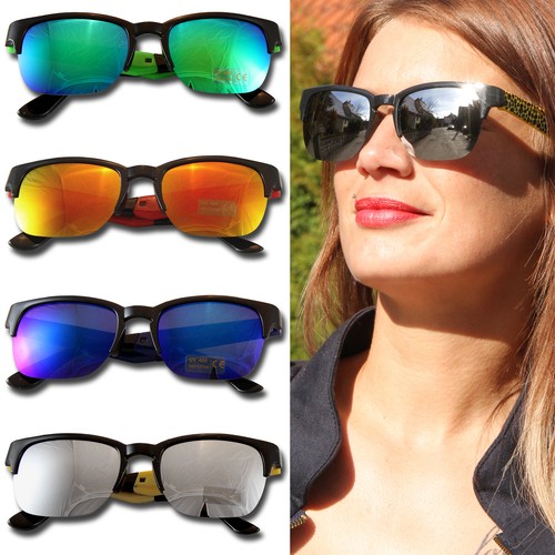 Brille bunt regenbogen - bunt,